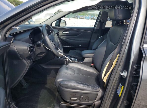 5NMS53AA2LH219940 2020 HYUNDAI SANTA Gray Widok wnętrza z przodu