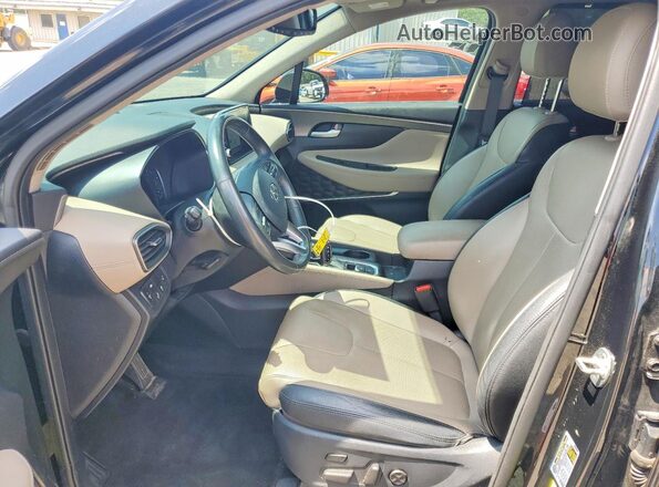 5NMS53AA3KH014965 2019 HYUNDAI SANTA Черный Вид салона спереди