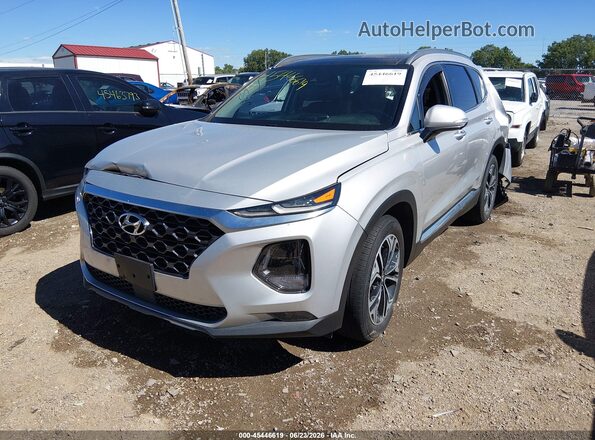 5NMS53AA4KH074026 2019 HYUNDAI SANTA FE Silver Front left