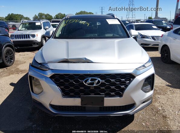 5NMS53AA4KH074026 2019 HYUNDAI SANTA FE Silver Instrument cluster view
