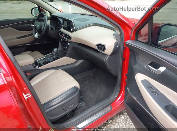 5NMS53AA4KH127842 2019 HYUNDAI SANTA FE Red Vista interior delantera