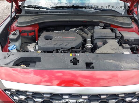 5NMS53AA4KH127842 2019 HYUNDAI SANTA FE Red Vista trasera