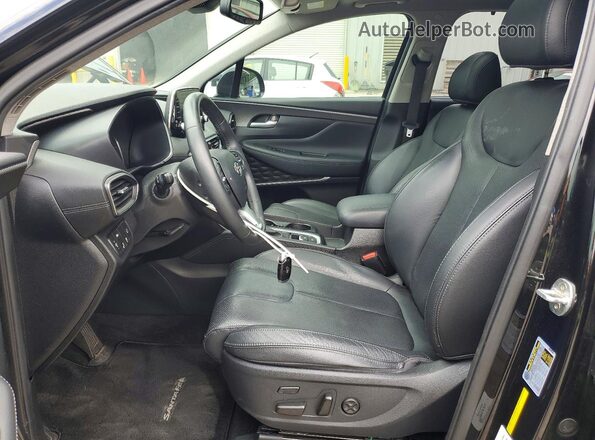 5NMS53AA4LH246833 2020 HYUNDAI SANTA Black Widok wnętrza z przodu