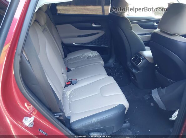 5NMS53AA5KH027149 2019 HYUNDAI SANTA FE Red VIN კოდის სტიკერის ხედი