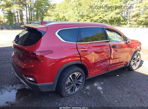 5NMS53AA5KH027149 2019 HYUNDAI SANTA FE Red უკანა მარჯვენა