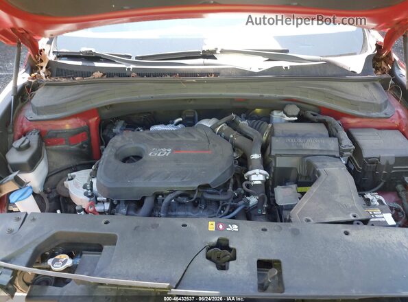 5NMS53AA5KH027149 2019 HYUNDAI SANTA FE Red უკანა ხედი