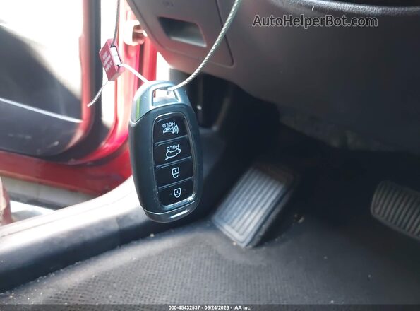 5NMS53AA5KH027149 2019 HYUNDAI SANTA FE Red წინა პანელის ხედი