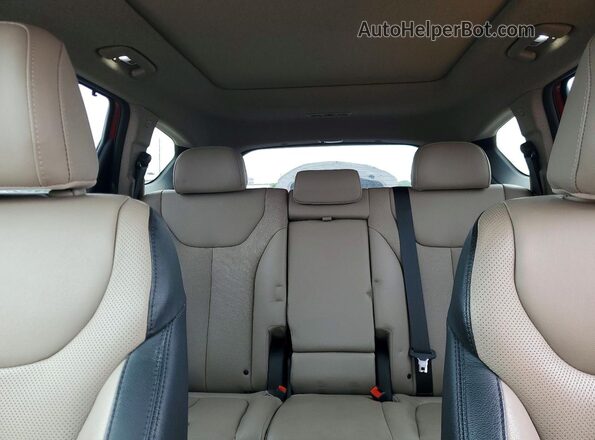 5NMS53AA5KH051502 2019 HYUNDAI SANTA Red უკანა სავარძლების ხედი