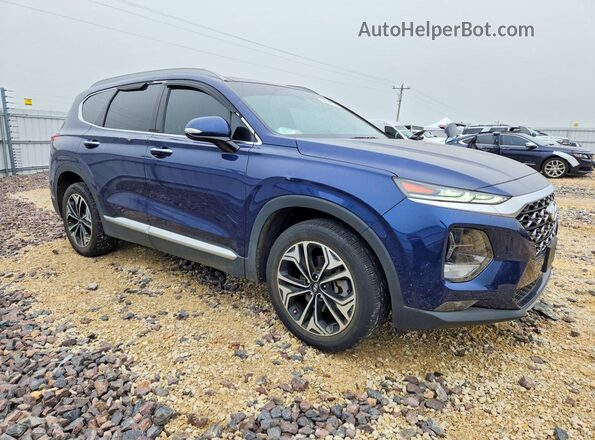 5NMS53AA7KH129018 2019 HYUNDAI SANTA Blue Առջևի աջ