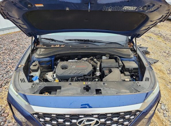 5NMS53AA7KH129018 2019 HYUNDAI SANTA Blue Շարժիչի բաժամունքի տեսք
