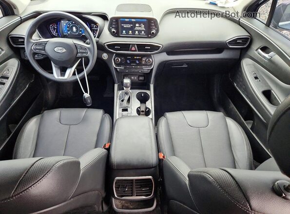 5NMS53AA7KH129018 2019 HYUNDAI SANTA Blue Առջևի վահանակի տեսք