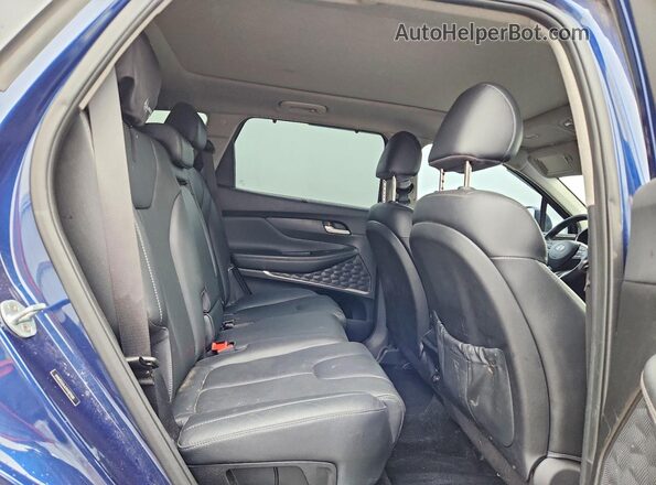 5NMS53AA7KH129018 2019 HYUNDAI SANTA Blue Սալոնի հետևի տեսք