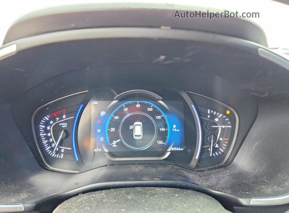 5NMS53AA7KH129018 2019 HYUNDAI SANTA Blue Սարքավորումների վահանակի տեսք