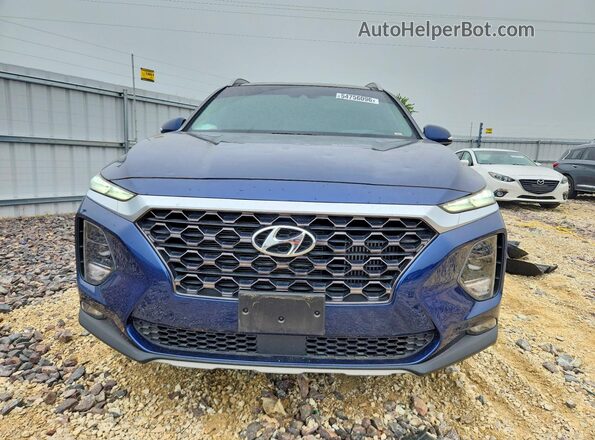 5NMS53AA7KH129018 2019 HYUNDAI SANTA Blue Դիմացի տեսք