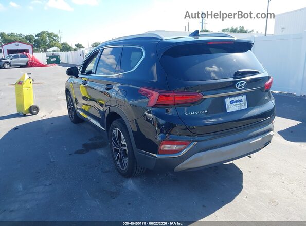 5NMS53AA8KH120716 2019 HYUNDAI SANTA FE Black Հետևի ձախ