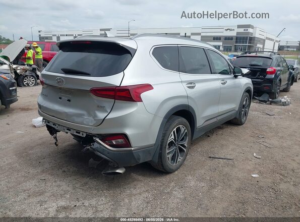 5NMS53AA8LH148761 2020 HYUNDAI SANTA FE Silver Հետևի աջ