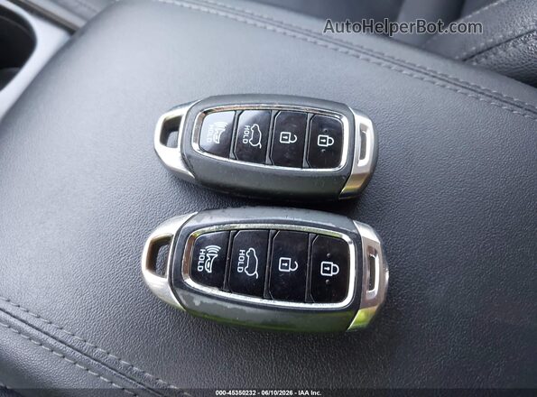 5NMS53AA9KH118375 2019 HYUNDAI SANTA FE Blue Widok deski rozdzielczej
