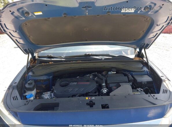 5NMS53AA9KH118375 2019 HYUNDAI SANTA FE Blue Widok z tyłu
