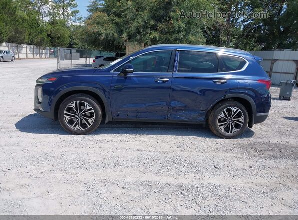 5NMS53AA9KH118375 2019 HYUNDAI SANTA FE Blue Widok wnętrza 360 stopni