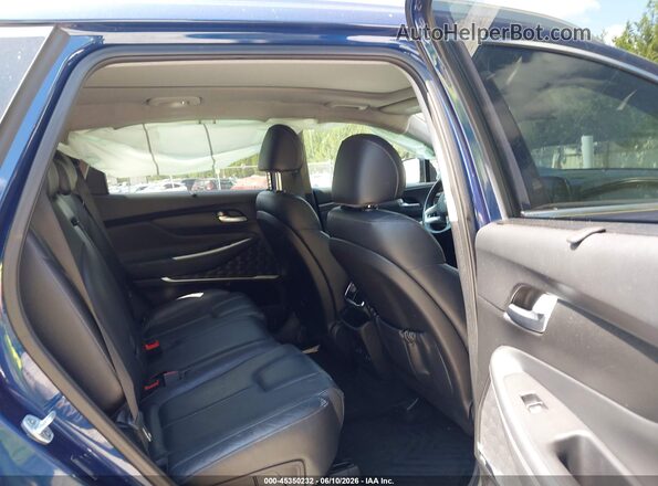 5NMS53AA9KH118375 2019 HYUNDAI SANTA FE Blue Widok naklejki z numerem VIN