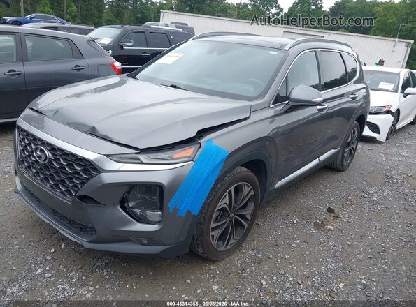 5NMS53AAXKH016406 2019 HYUNDAI SANTA FE Gray Przód lewy