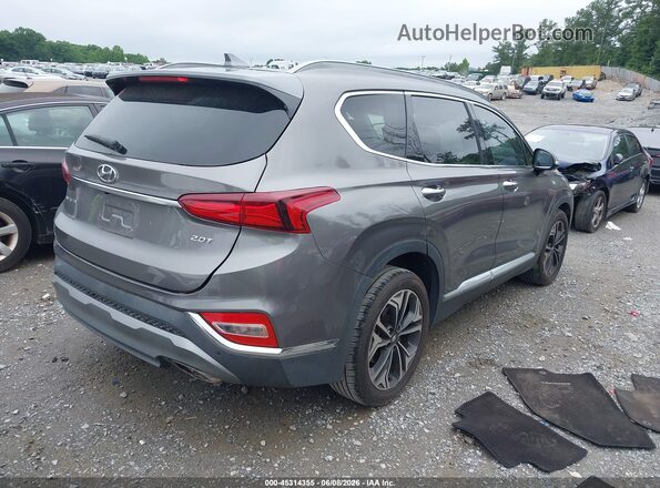 5NMS53AAXKH016406 2019 HYUNDAI SANTA FE Gray Tył prawy