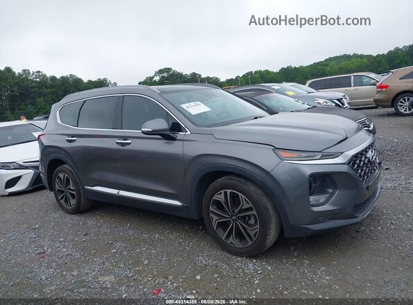 5NMS53AAXKH016406 2019 HYUNDAI SANTA FE Gray Widok wnętrza z tyłu