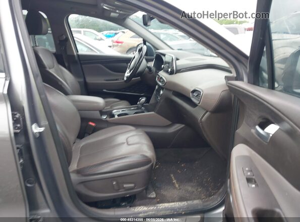 5NMS53AAXKH016406 2019 HYUNDAI SANTA FE Gray Widok wnętrza z przodu