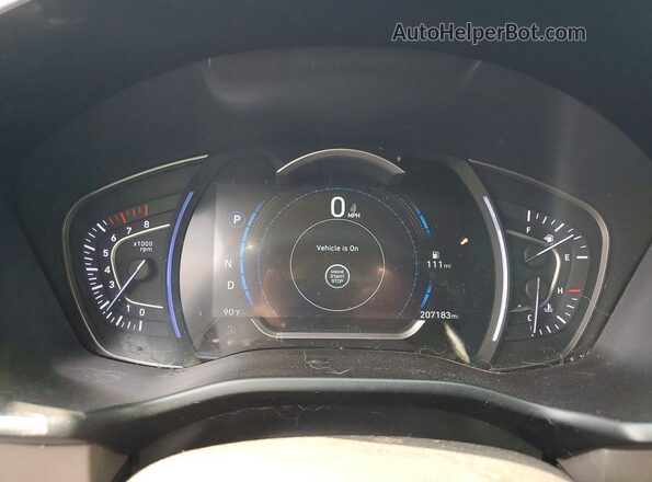 5NMS53AAXKH021010 2019 HYUNDAI SANTA Серебряный Вид щитка приборов