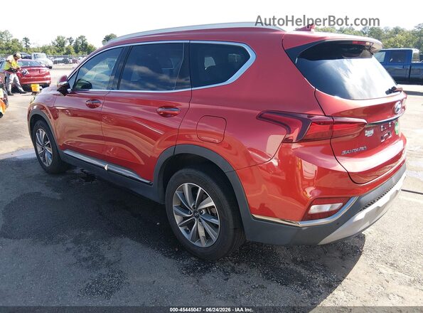 5NMS53AD0KH006185 2019 HYUNDAI SANTA FE Orange Rear left