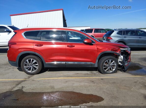 5NMS53AD0KH006185 2019 HYUNDAI SANTA FE Orange Rear interior view