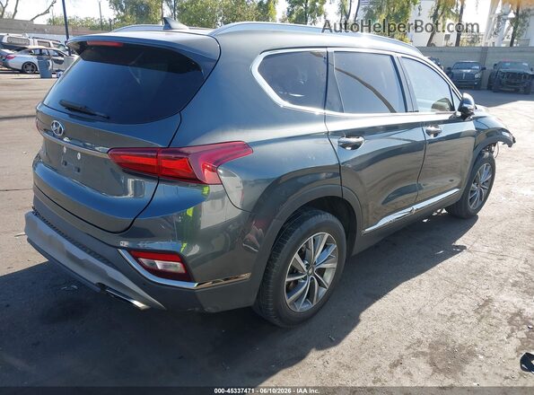5NMS53AD2LH188408 2020 HYUNDAI SANTA FE Gray Задня права чверть