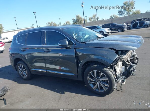 5NMS53AD2LH188408 2020 HYUNDAI SANTA FE Gray Вид задньої частини салону