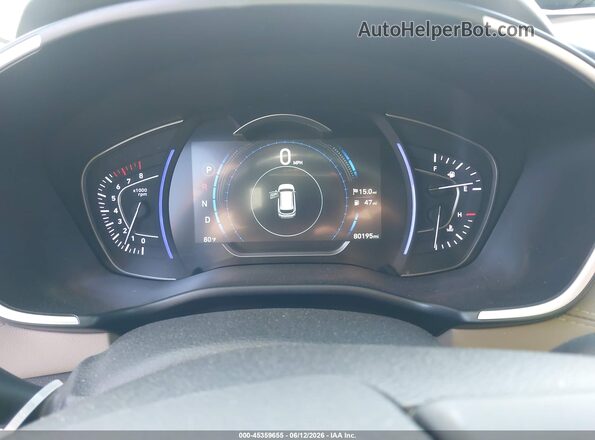 5NMS53AD2LH235419 2020 HYUNDAI SANTA FE White Widok tylnych siedzeń