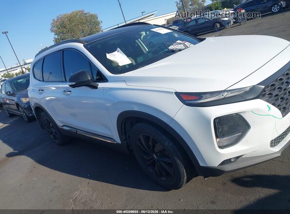5NMS53AD2LH235419 2020 HYUNDAI SANTA FE White Widok wnętrza 360 stopni