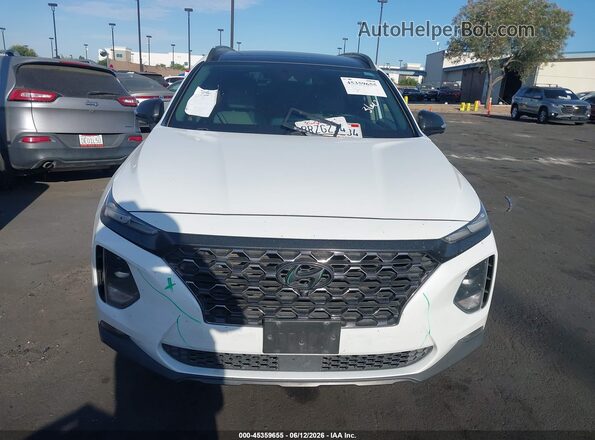 5NMS53AD2LH235419 2020 HYUNDAI SANTA FE White Widok wnętrza z tyłu