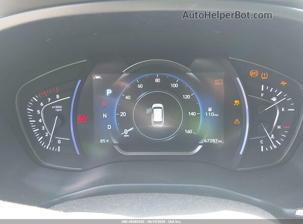 5NMS53AD3LH190393 2020 HYUNDAI SANTA FE Black Vista de los asientos traseros