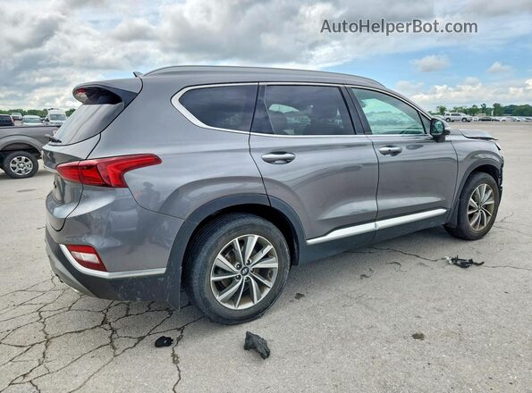 5NMS53AD4KH122084 2019 HYUNDAI SANTA Gray Задня права чверть