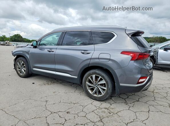 5NMS53AD4KH122084 2019 HYUNDAI SANTA Gray Задня ліва чверть