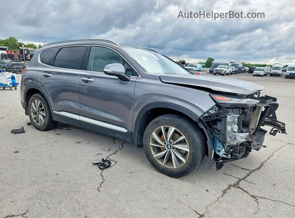 5NMS53AD4KH122084 2019 HYUNDAI SANTA Gray Передня права чверть