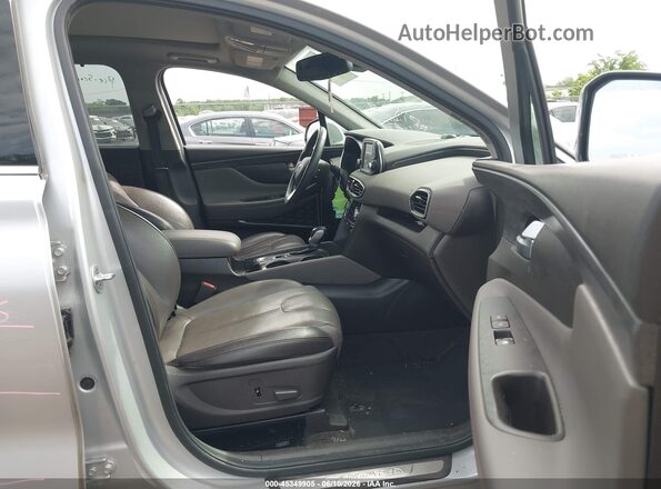 5NMS53AD5KH034578 2019 HYUNDAI SANTA FE Silver Widok wnętrza z przodu