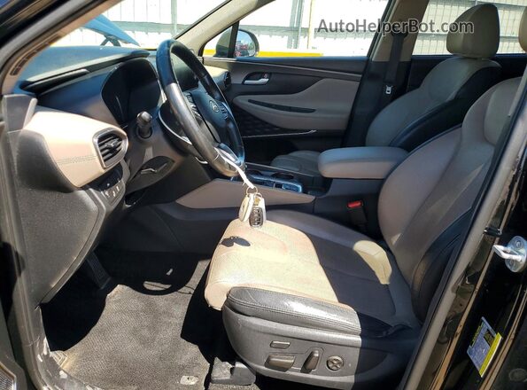 5NMS53AD7LH250269 2020 HYUNDAI SANTA Black Вид салону спереду