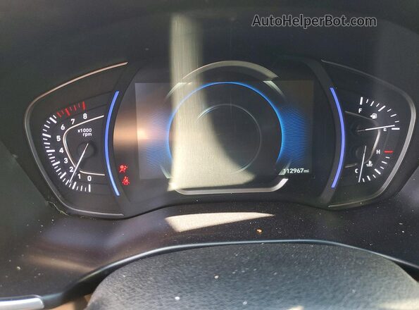 5NMS53AD7LH250269 2020 HYUNDAI SANTA Black Вид щитка приладів