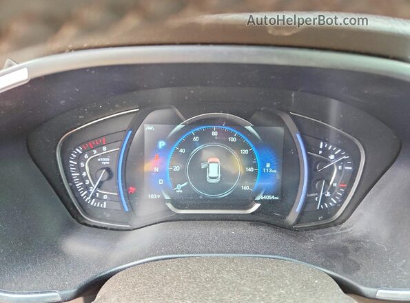 5NMS53ADXLH246572 2020 HYUNDAI SANTA Black ხელსაწყოთა პანელის ხედი