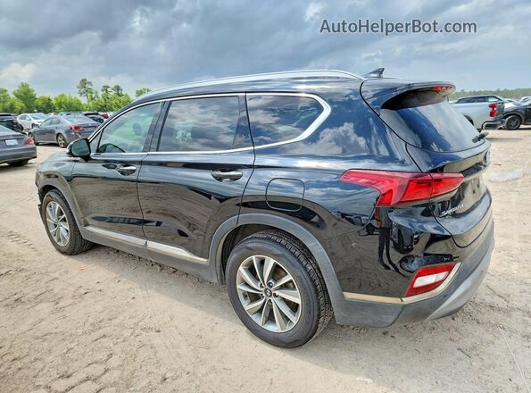 5NMS53ADXLH246572 2020 HYUNDAI SANTA Black უკანა მარცხენა