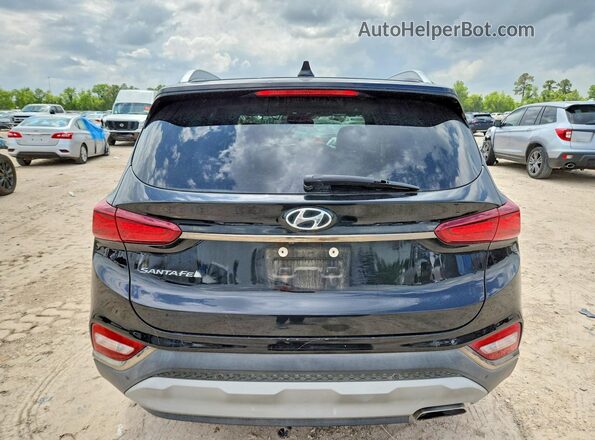 5NMS53ADXLH246572 2020 HYUNDAI SANTA Black უკანა ხედი