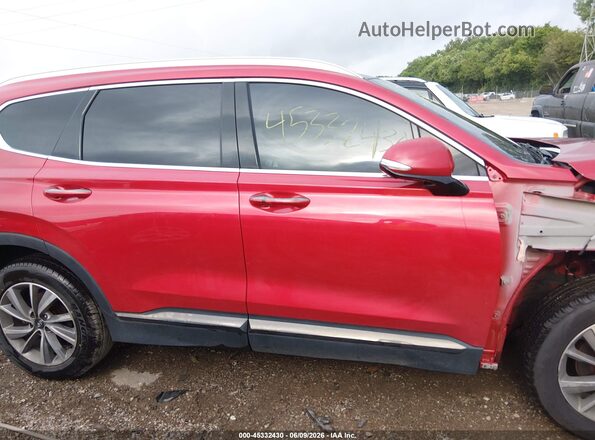 5NMS53ADXLH277840 2020 HYUNDAI SANTA FE Red Սալոնի հետևի տեսք