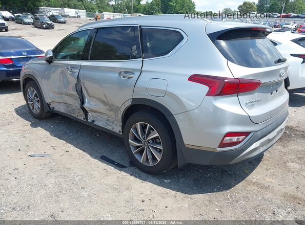 5NMS53ADXLH279409 2020 HYUNDAI SANTA FE Silver Հետևի ձախ