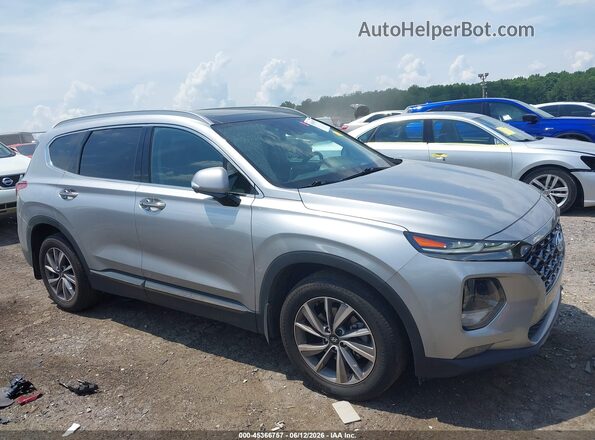 5NMS53ADXLH279409 2020 HYUNDAI SANTA FE Silver Սալոնի հետևի տեսք
