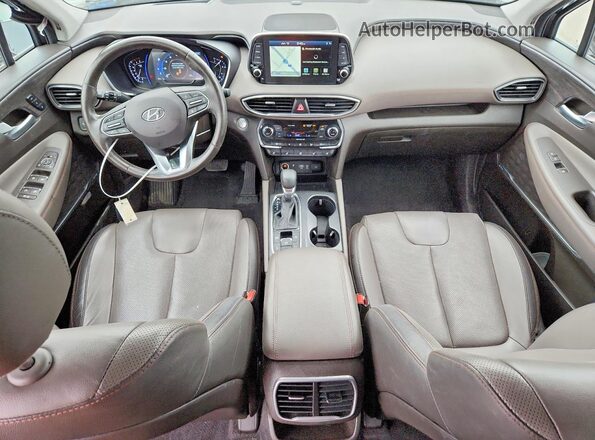 5NMS53ADXLH293987 2020 HYUNDAI SANTA Черный Вид панели приборов